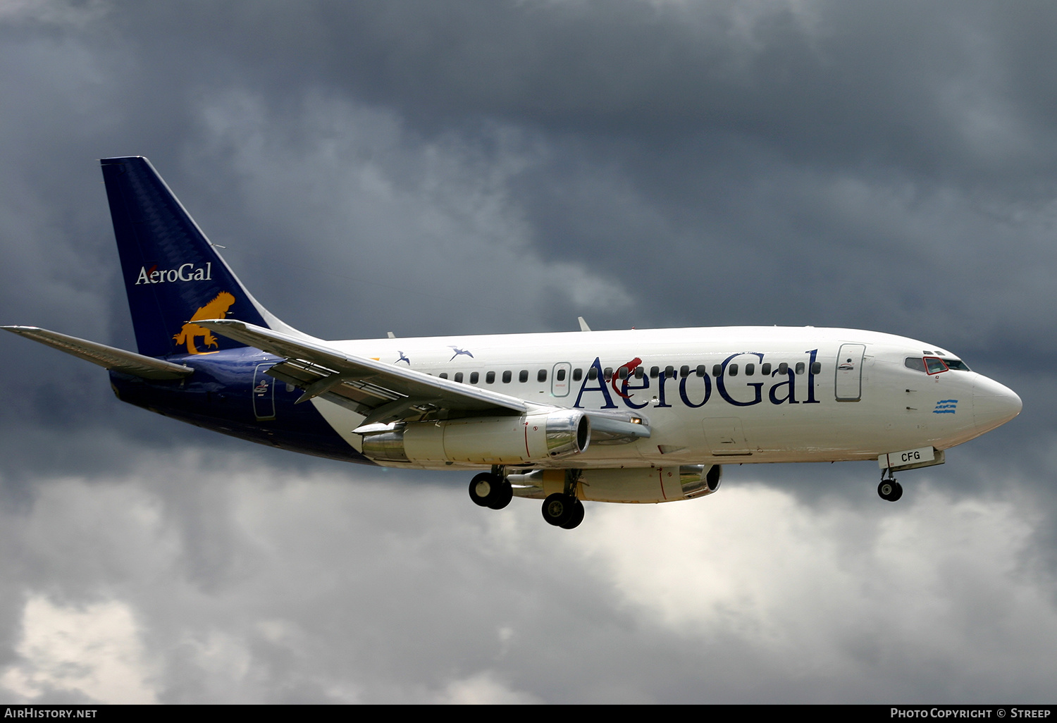 Aircraft Photo of HC-CFG | Boeing 737-281/Adv | AeroGal | AirHistory.net #145808