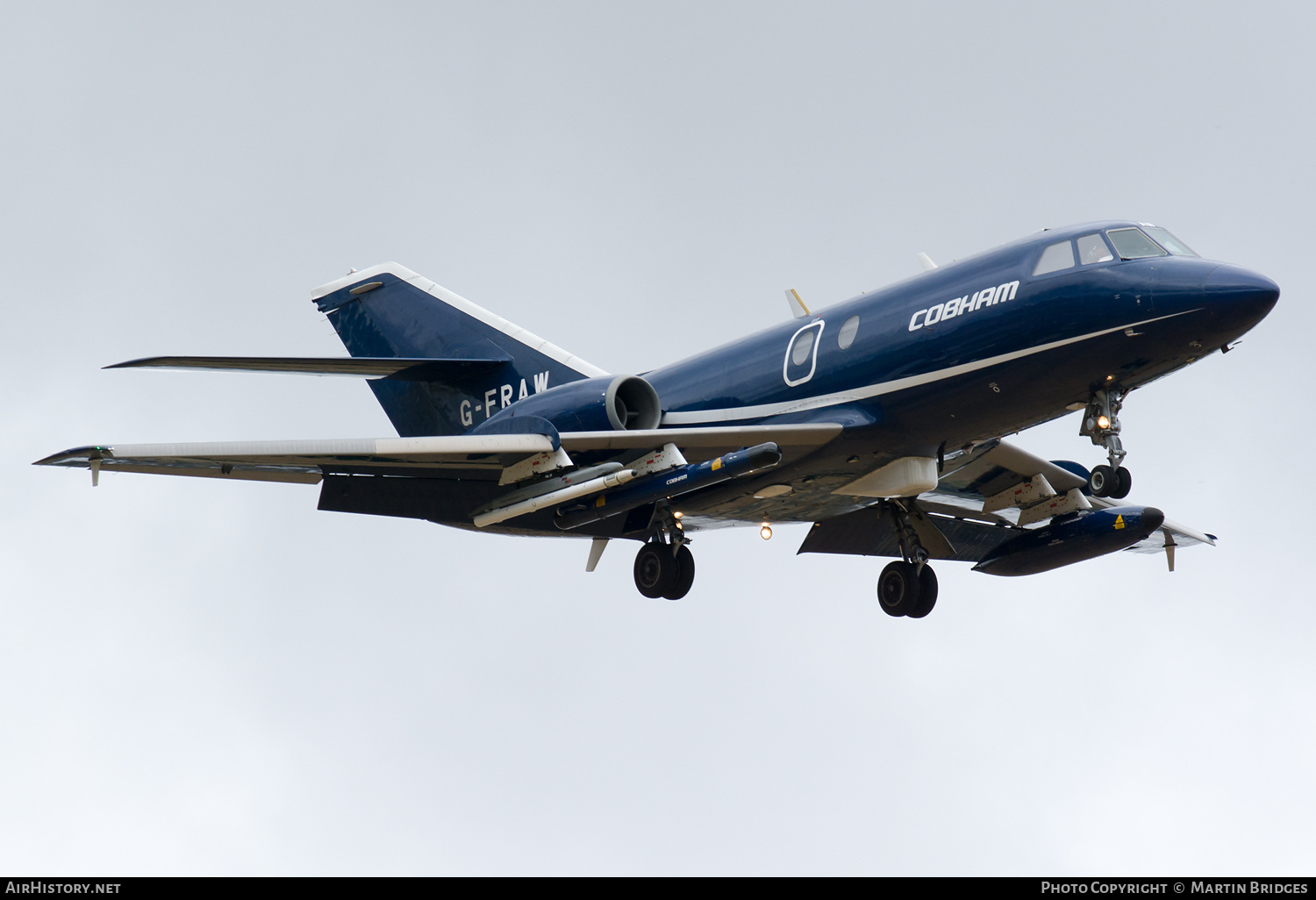 Aircraft Photo of G-FRAW | Dassault Falcon 20ECM | Cobham Aviation Services | AirHistory.net #145939