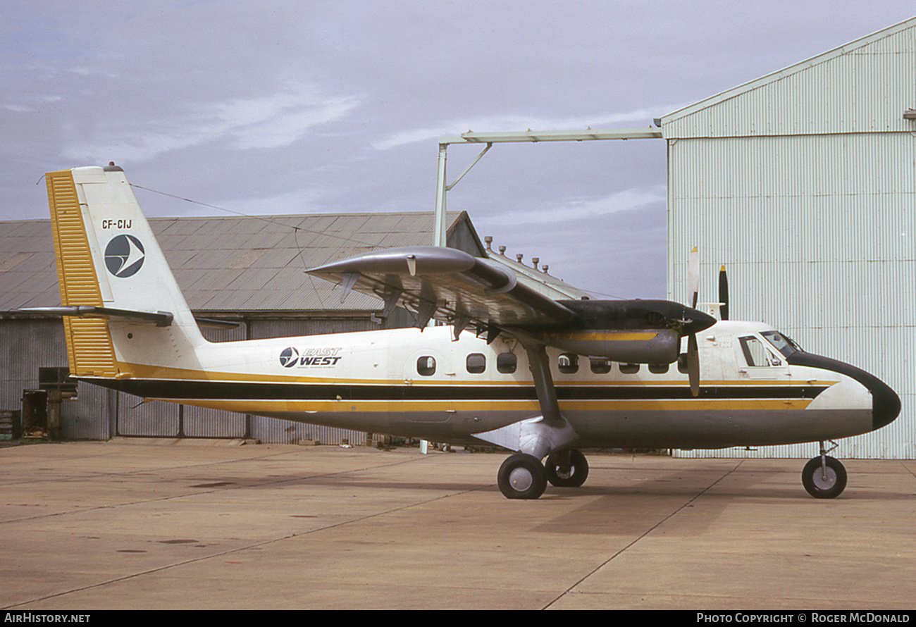 Aircraft Photo of CF-CIJ | De Havilland Canada DHC-6-100 Twin Otter | East-West Airlines | AirHistory.net #145969