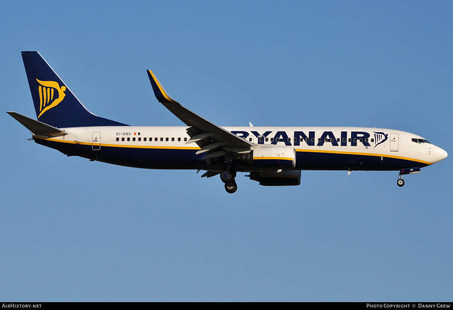 Aircraft Photo of EI-DAS | Boeing 737-8AS | Ryanair | AirHistory.net #146013