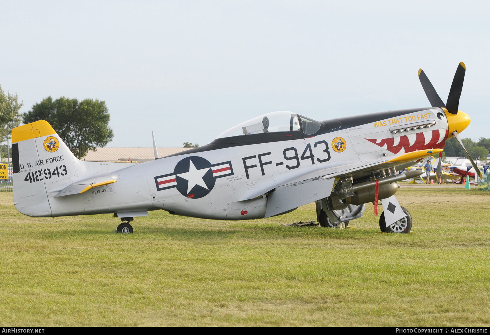 Aircraft Photo of N151JT / NL151JT / 412943 | North American P-51D Mustang | USA - Air Force | AirHistory.net #146082