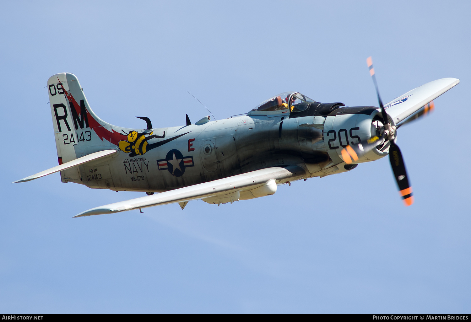 Aircraft Photo of F-AZDP / 124143 | Douglas A-1D Skyraider (AD-4N) | USA - Navy | AirHistory.net #146122