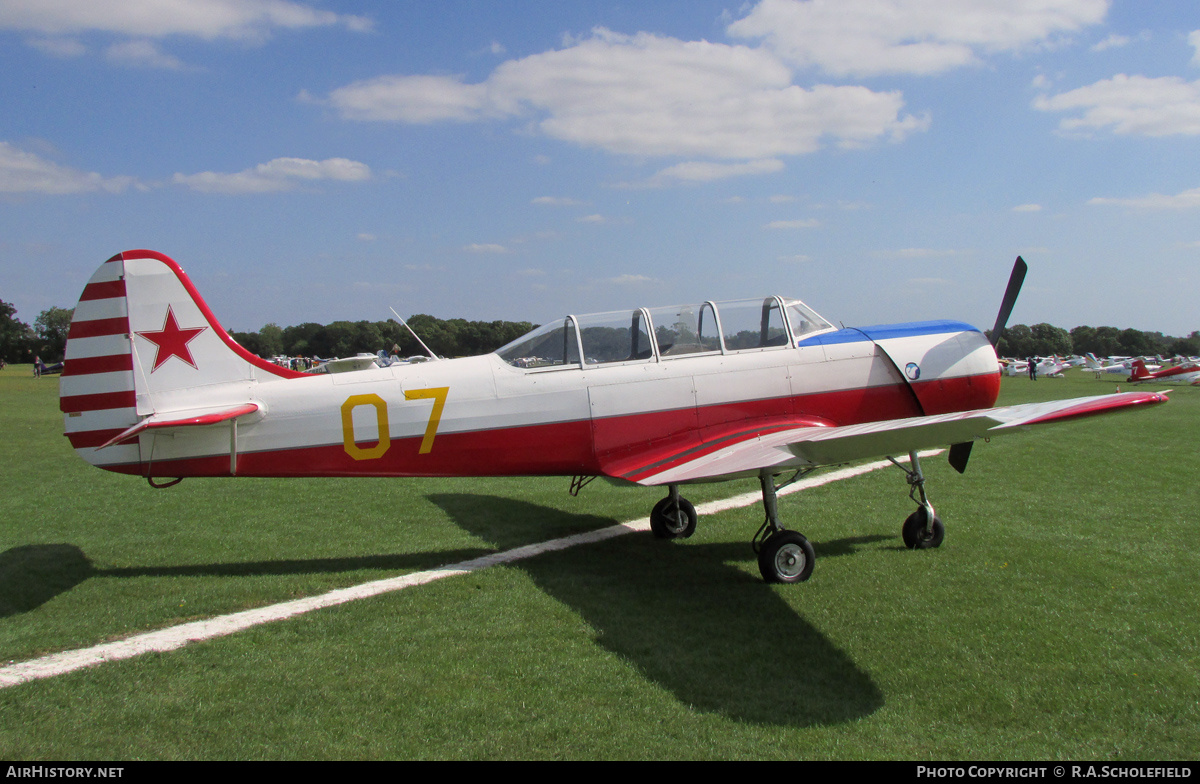 Aircraft Photo of RA-3585K / 07 | Yakovlev Yak-52 | Russia - Air Force | AirHistory.net #146141