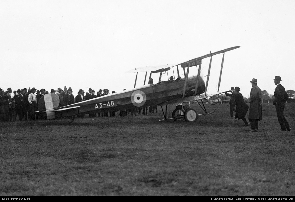 Aircraft Photo of A3-48 | Avro 504K | Australia - Air Force | AirHistory.net #146203