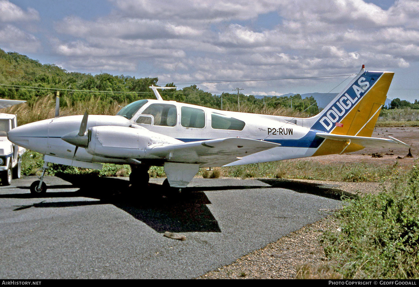 Aircraft Photo of P2-RUW | Beech C55 Baron (95-C55) | Douglas Airways | AirHistory.net #146212