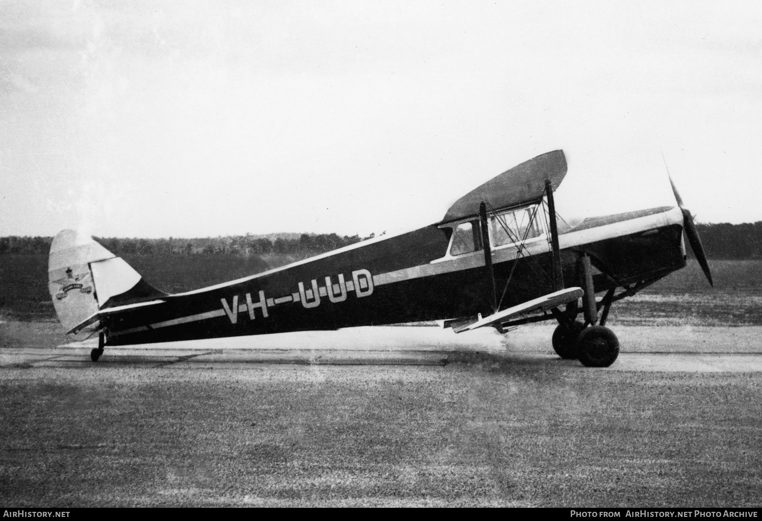 Aircraft Photo of VH-UUD | De Havilland D.H. 87A Hornet Moth | Royal Queensland Aero Club | AirHistory.net #146213