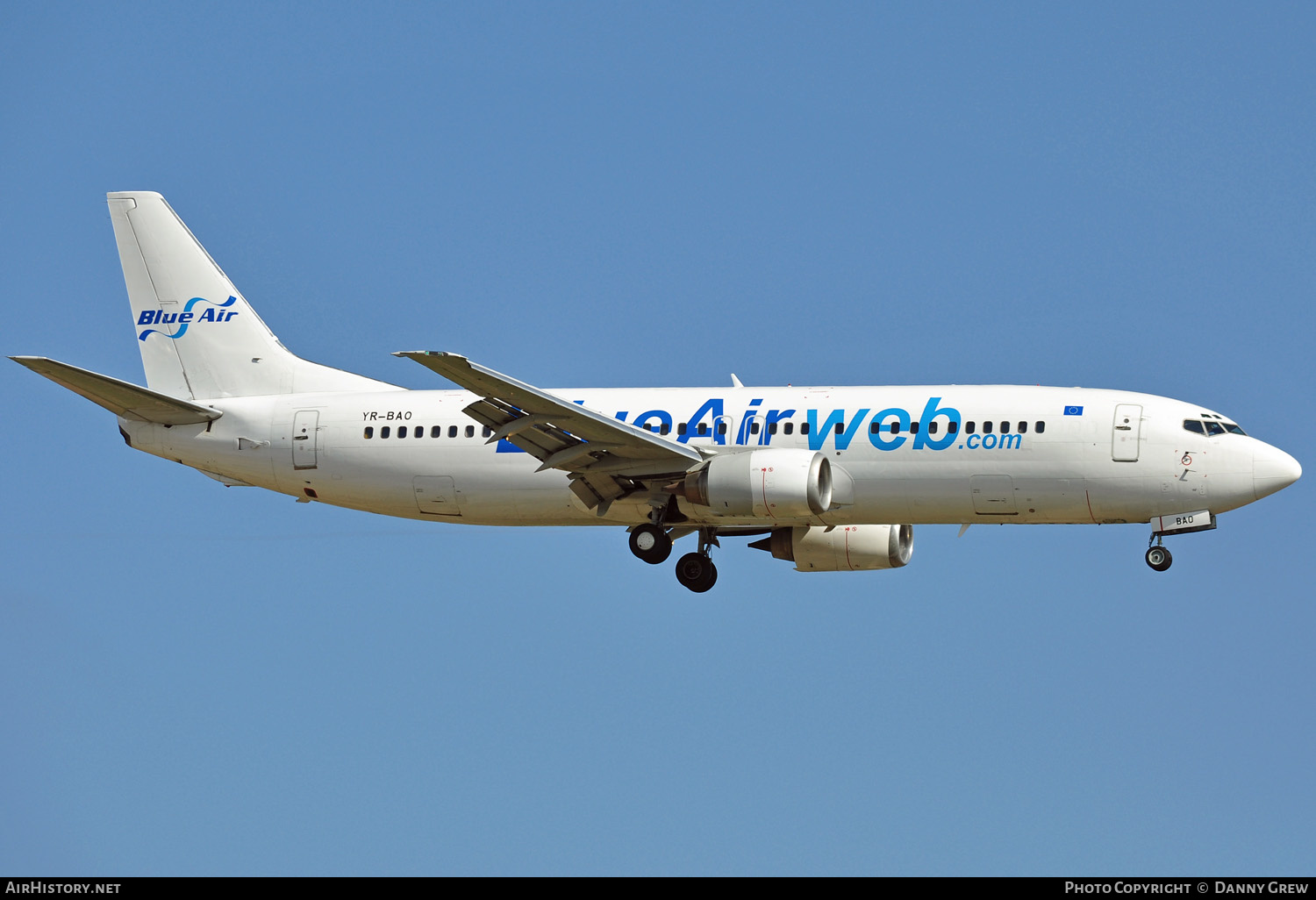 Aircraft Photo of YR-BAO | Boeing 737-42C | Blue Air | AirHistory.net #146227