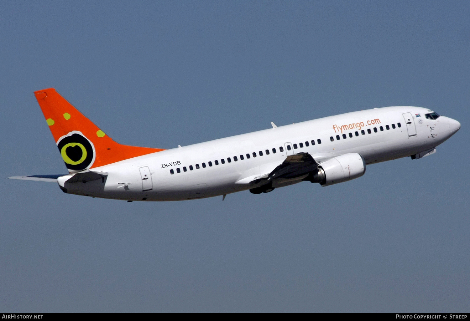 Aircraft Photo of ZS-VDB | Boeing 737-31L | Mango Airlines | AirHistory.net #146257