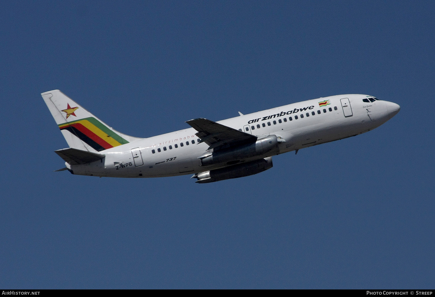 Aircraft Photo of Z-WPB | Boeing 737-2N0/Adv | Air Zimbabwe | AirHistory.net #146266