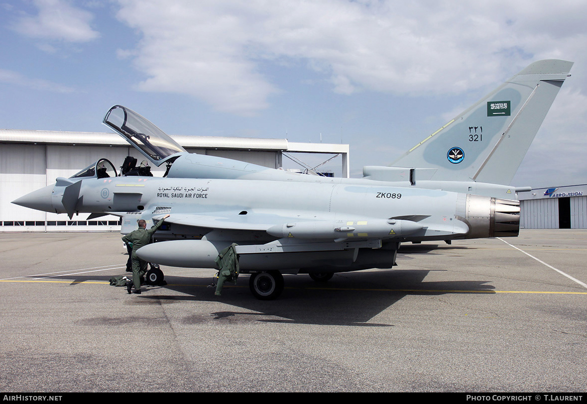 Aircraft Photo of 321 / ZK089 | Eurofighter EF-2000 Typhoon T | Saudi Arabia - Air Force | AirHistory.net #146277