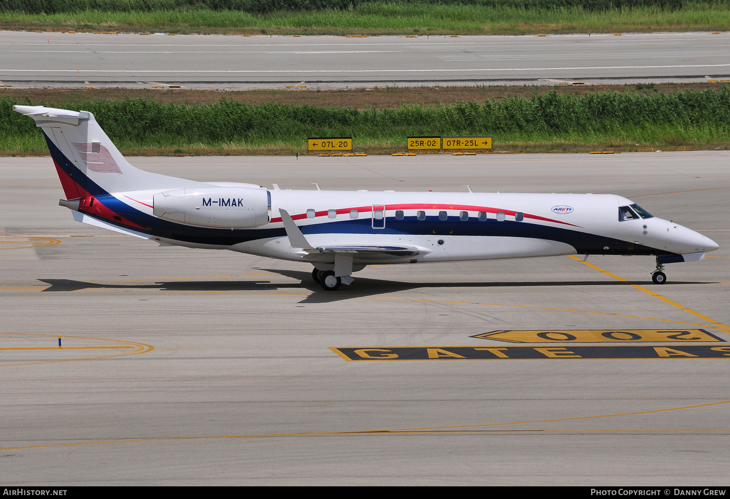 Aircraft Photo of M-IMAK | Embraer Legacy 650 (EMB-135BJ) | Areti International | AirHistory.net #146349