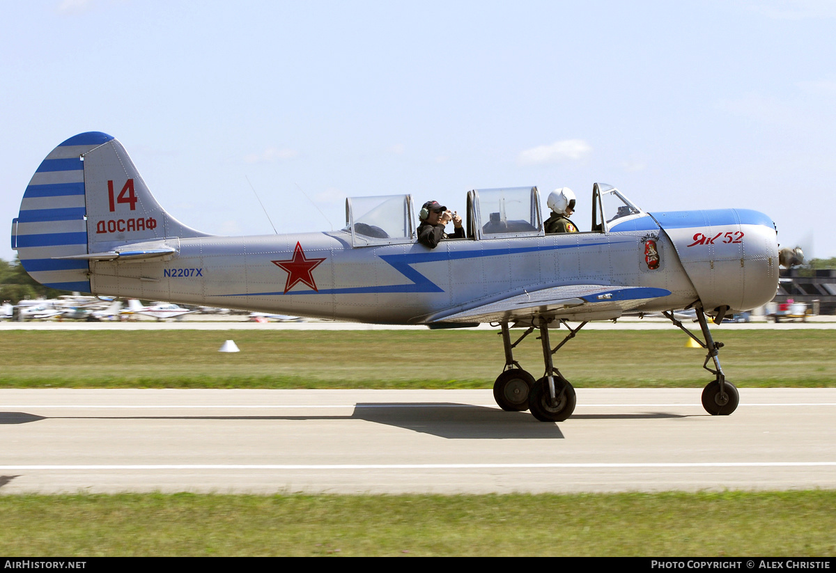 Aircraft Photo of N2207X / 14 red | Yakovlev Yak-52 | Soviet Union - DOSAAF | AirHistory.net #146370