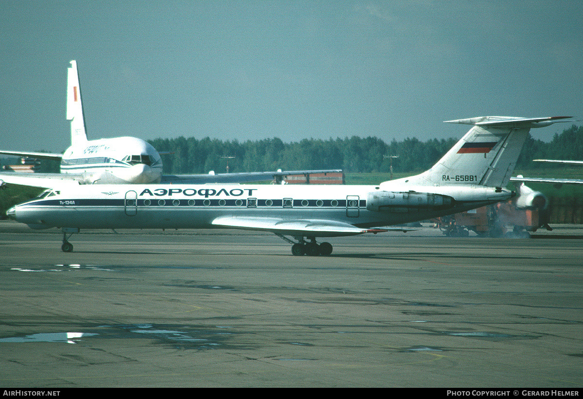 Aircraft Photo of RA-65881 | Tupolev Tu-134A | Aeroflot | AirHistory.net #146385