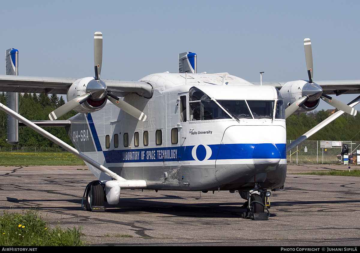 Aircraft Photo of OH-SBA | Short SC.7 Skyliner 3A-100 | Laboratory of Space Technology | AirHistory.net #146418