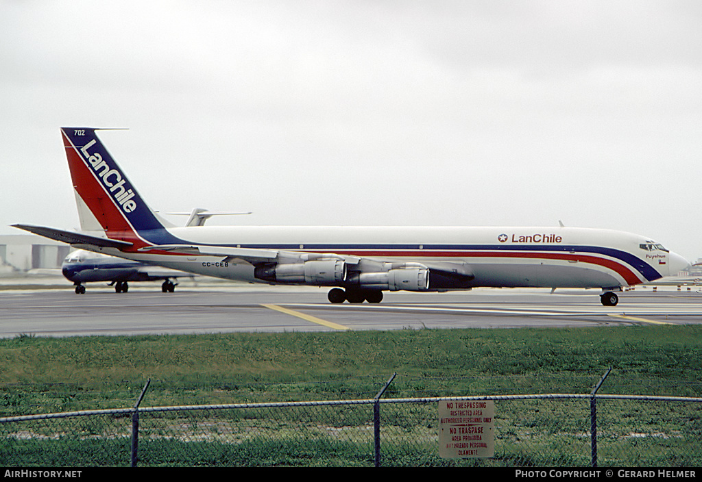 Aircraft Photo of CC-CEB | Boeing 707-385C | LAN Chile Cargo - Línea Aérea Nacional | AirHistory.net #146426