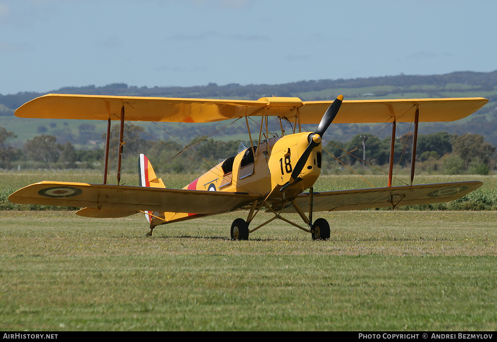 Aircraft Photo of VH-DHA / A17-518 | De Havilland D.H. 82A Tiger Moth | Australia - Air Force | AirHistory.net #146455