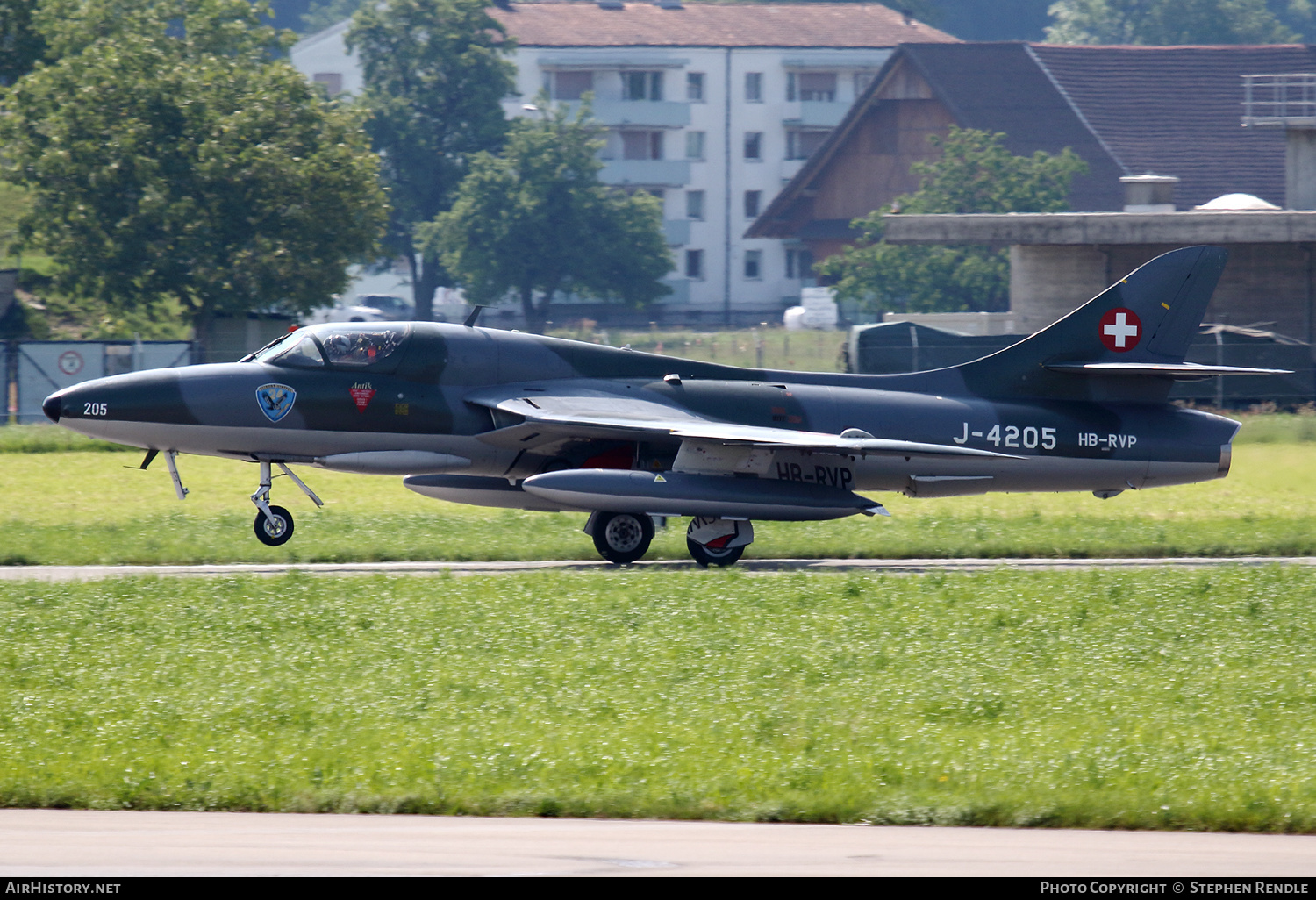 Aircraft Photo of HB-RVP / J-4205 | Hawker Hunter T68 | Switzerland - Air Force | AirHistory.net #146467