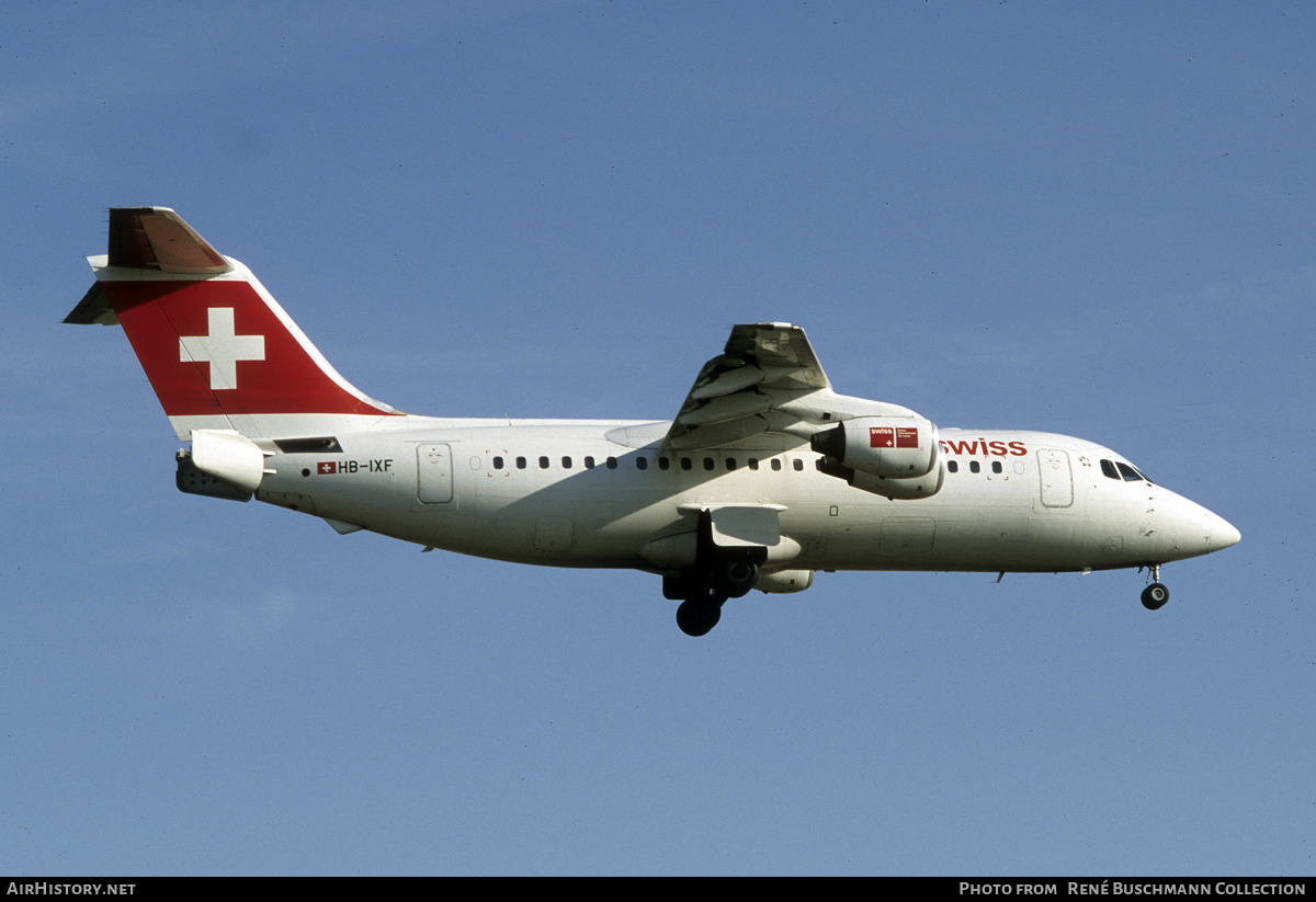 Aircraft Photo of HB-IXF | British Aerospace Avro 146-RJ85 | Swiss International Air Lines | AirHistory.net #146501