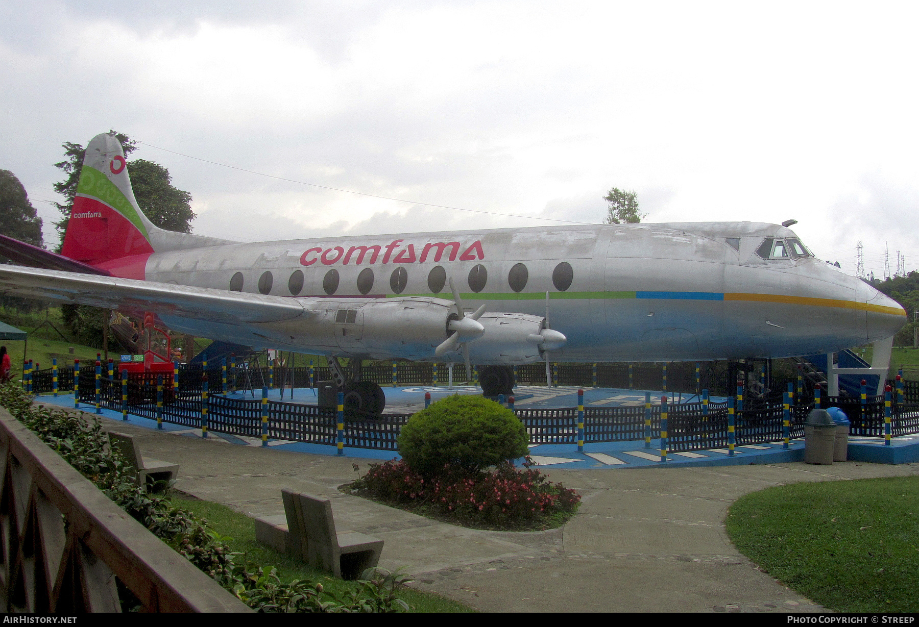 Aircraft Photo of HK-1708 | Vickers 745D Viscount | Comfama - Compensación Familiar de Antioquia | AirHistory.net #146521