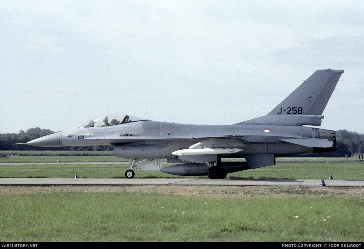 Aircraft Photo of J-258 | General Dynamics F-16A Fighting Falcon | Netherlands - Air Force | AirHistory.net #146631