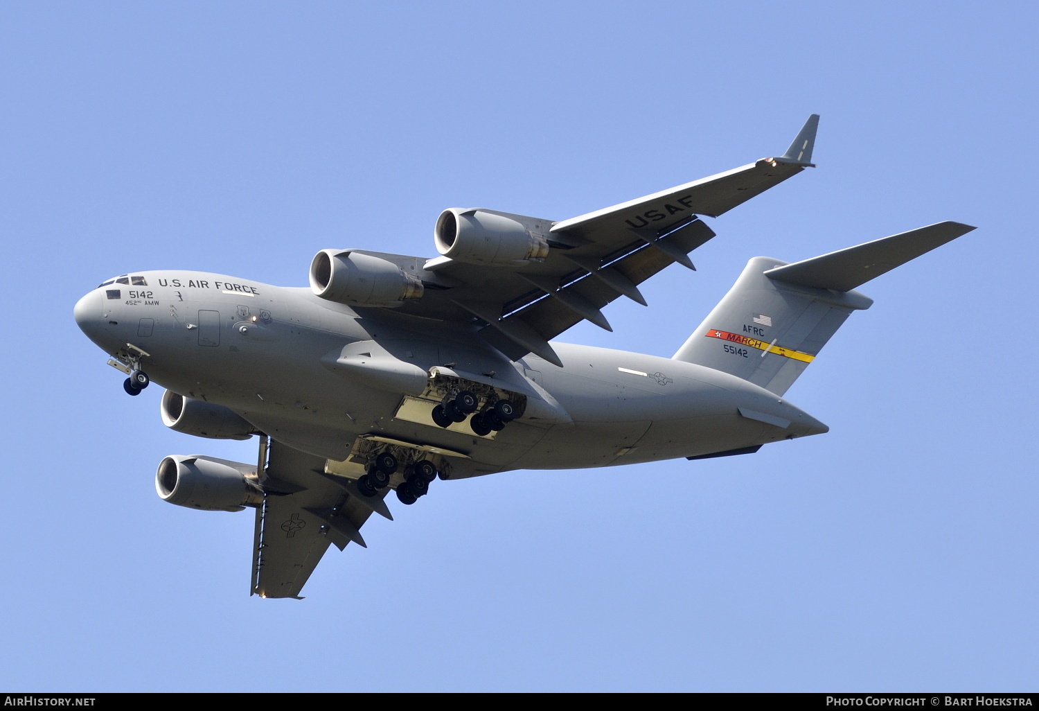 Aircraft Photo of 05-5142 / 55142 | Boeing C-17A Globemaster III | USA - Air Force | AirHistory.net #146649