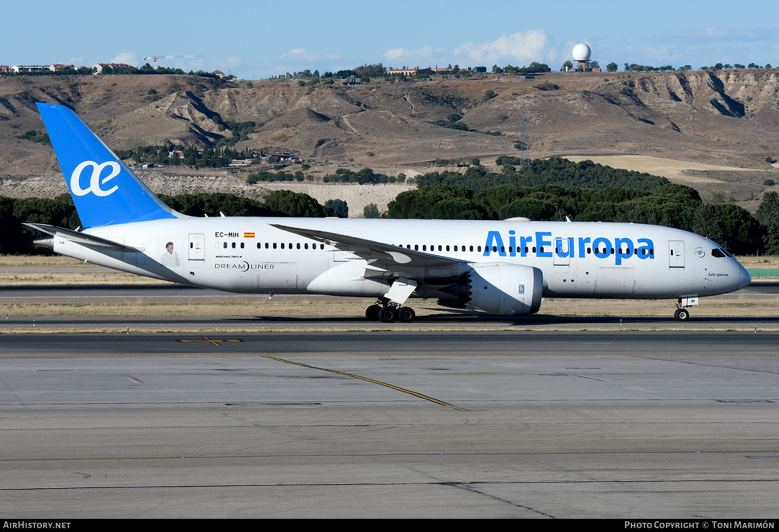 Aircraft Photo of EC-MIH | Boeing 787-8 Dreamliner | Air Europa | AirHistory.net #146692