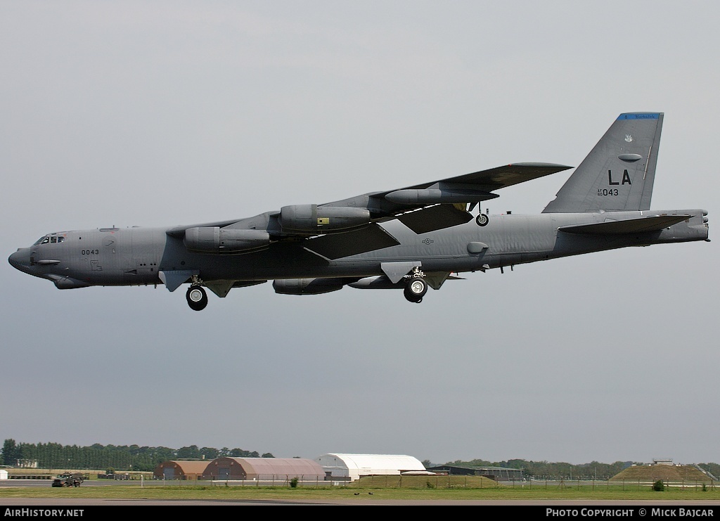 Aircraft Photo of 60-0043 / AF60-043 | Boeing B-52H Stratofortress | USA - Air Force | AirHistory.net #146719