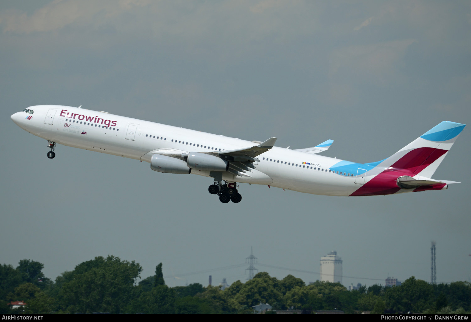 Aircraft Photo of OO-SCX | Airbus A340-313X | Eurowings | AirHistory.net #146734