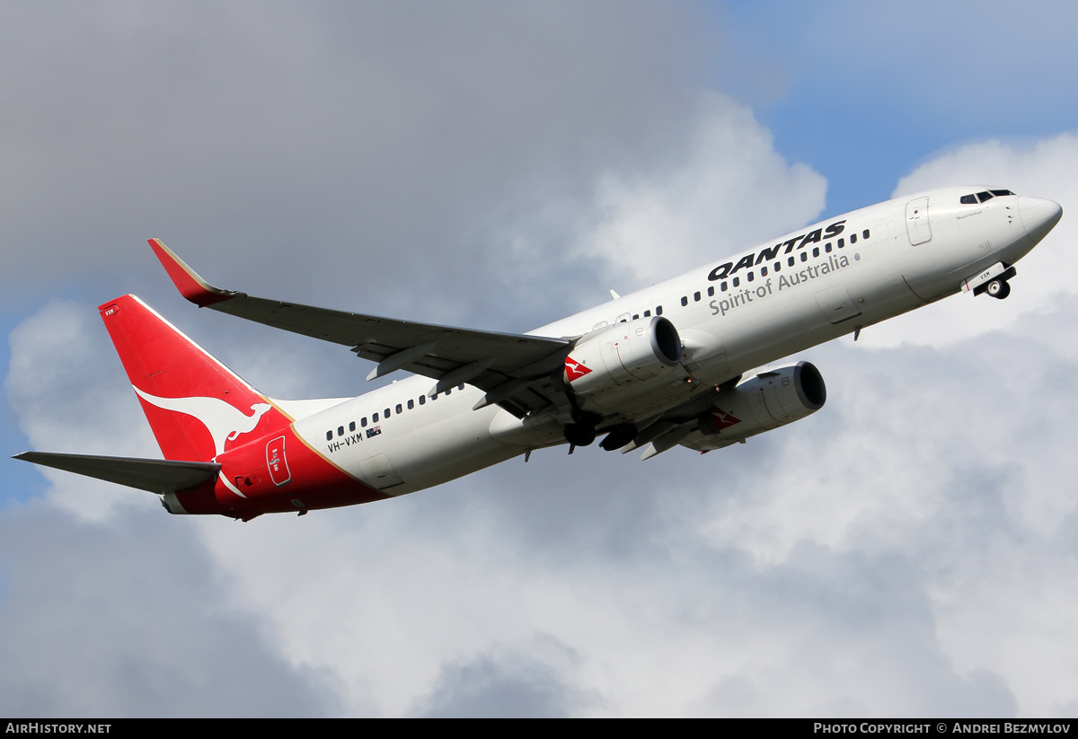 Aircraft Photo of VH-VXM | Boeing 737-838 | Qantas | AirHistory.net #146768
