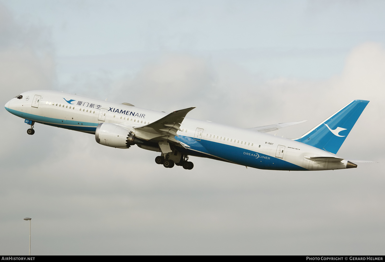 Aircraft Photo of B-1567 | Boeing 787-9 Dreamliner | Xiamen Airlines | AirHistory.net #146992