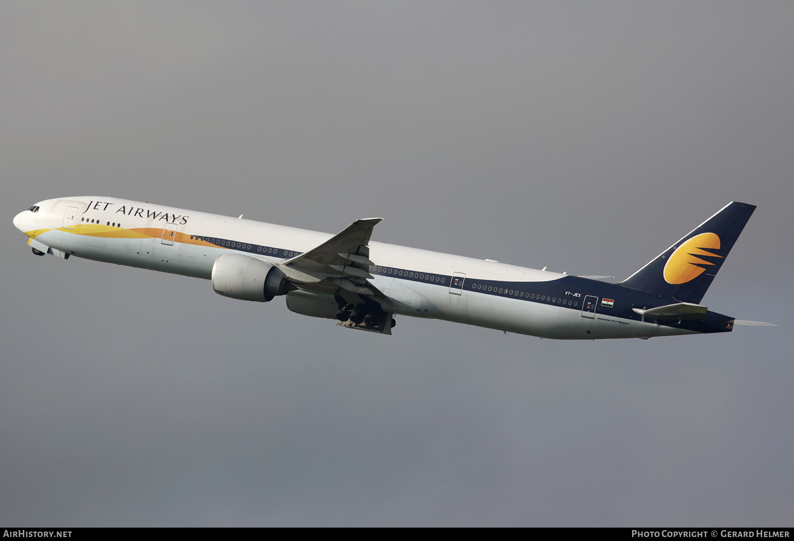 Aircraft Photo of VT-JEX | Boeing 777-35R/ER | Jet Airways | AirHistory.net #146993