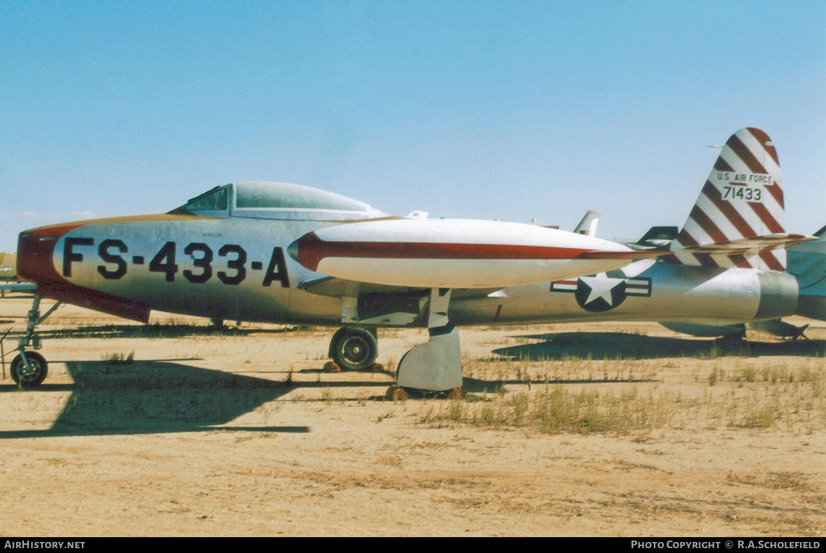 Aircraft Photo of 47-1433 / 71433 | Republic F-84C Thunderjet | USA - Air Force | AirHistory.net #146997