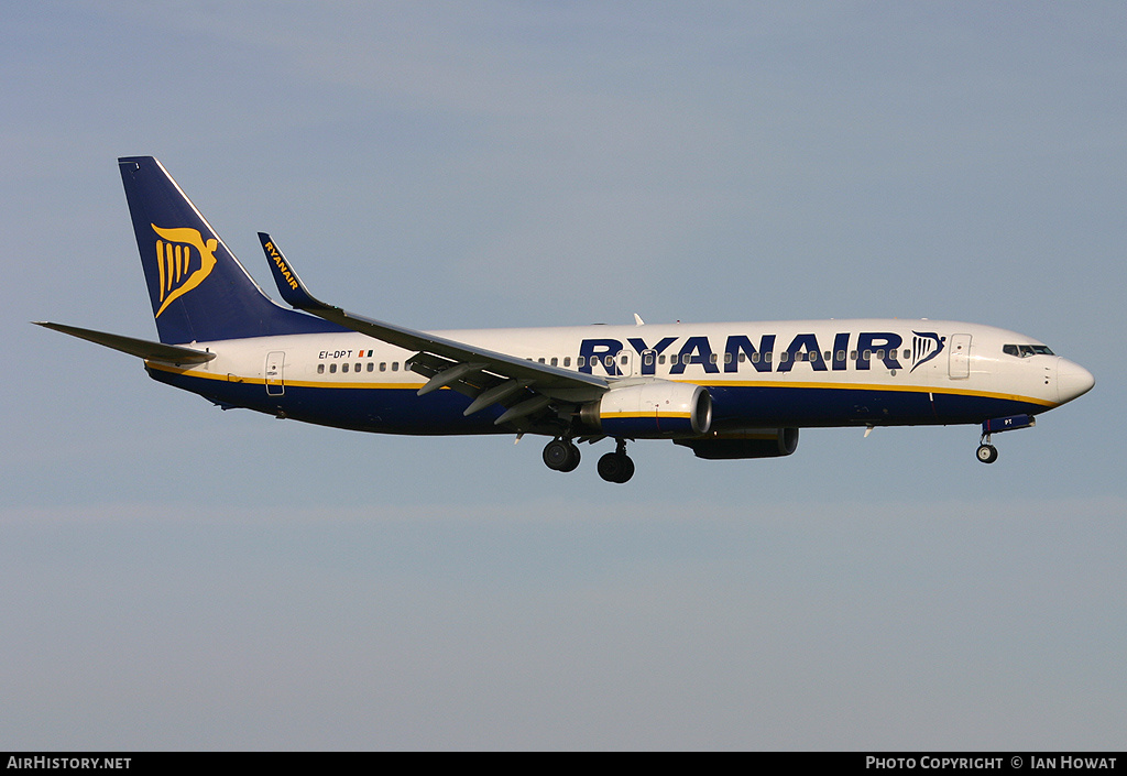 Aircraft Photo of EI-DPT | Boeing 737-8AS | Ryanair | AirHistory.net #147018
