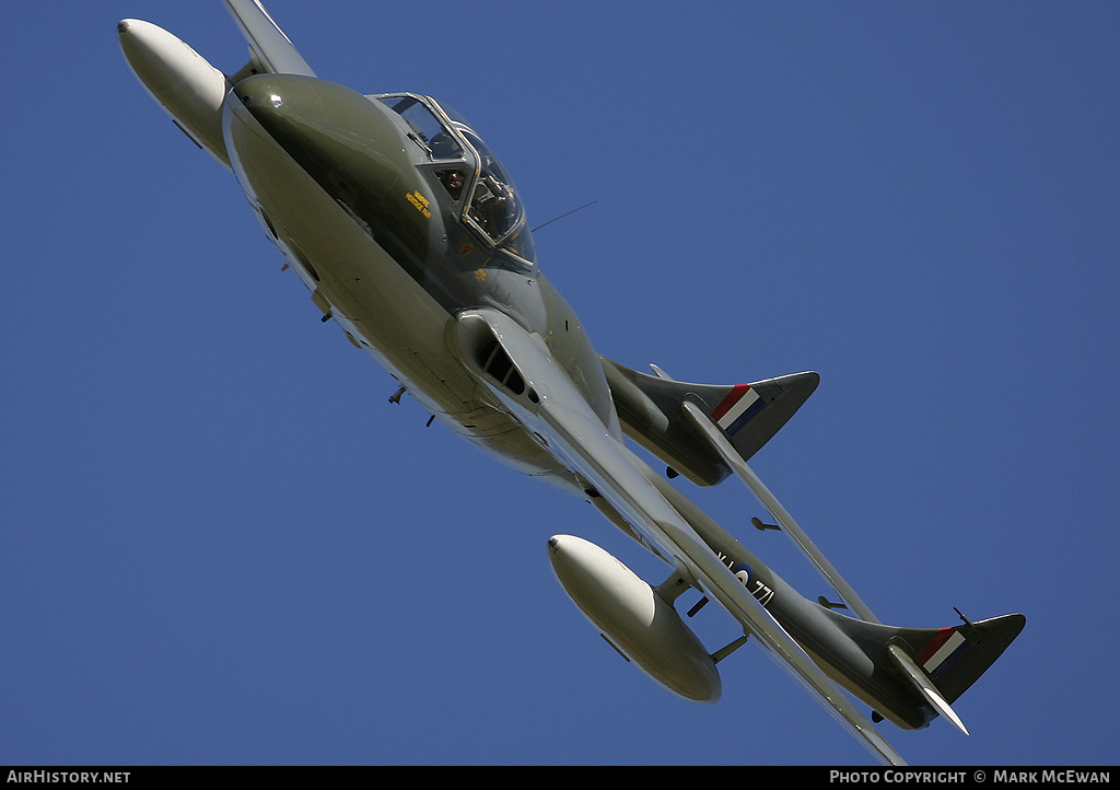 Aircraft Photo of G-HELV / XJ771 | De Havilland D.H. 115 Vampire T55 | UK - Air Force | AirHistory.net #147037