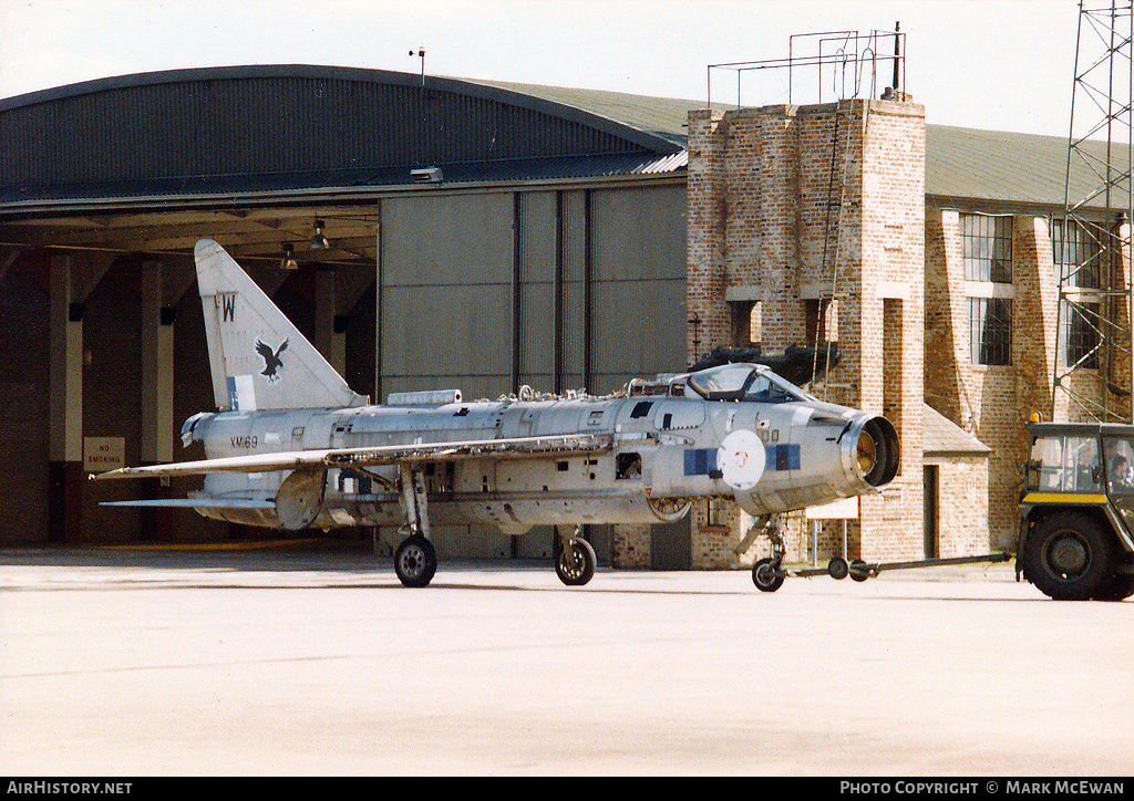 Aircraft Photo of XM169 | English Electric Lightning F1A | UK - Air Force | AirHistory.net #147098