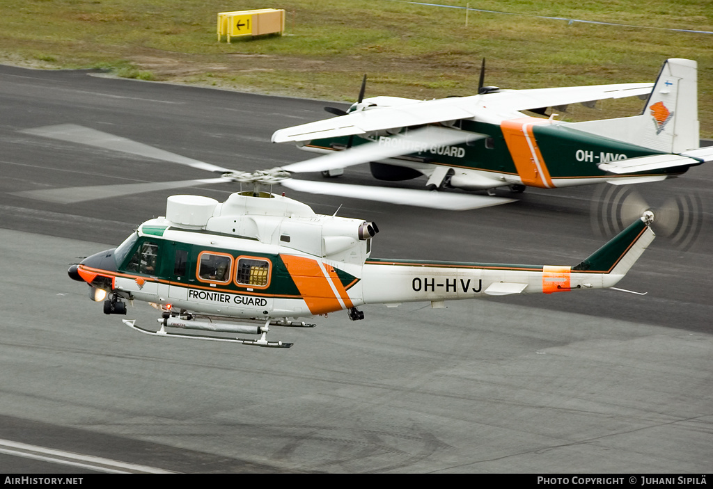 Aircraft Photo of OH-HVJ | Agusta AB-412EP Grifone | Rajavartiolaitos - Finnish Border Guard | AirHistory.net #147106