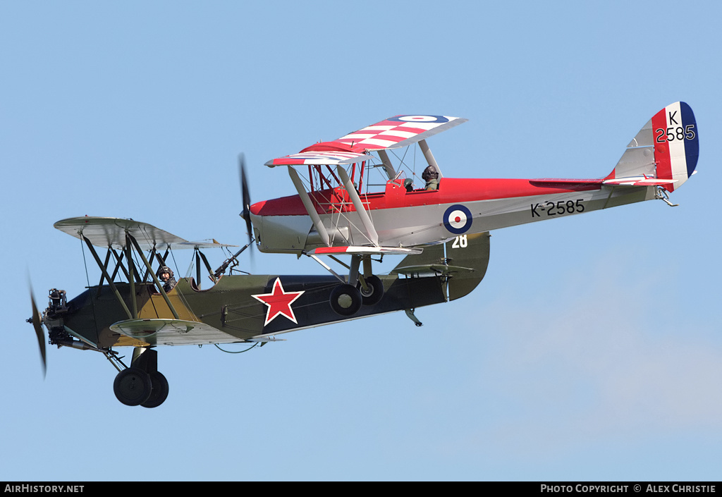 Aircraft Photo of G-ANKT / K2585 | De Havilland D.H. 82A Tiger Moth II | UK - Air Force | AirHistory.net #147188