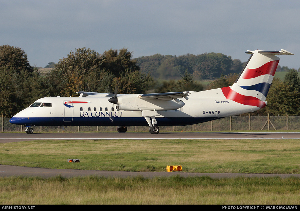 Aircraft Photo of G-BRYV | Bombardier DHC-8-311Q Dash 8 | BA Connect | AirHistory.net #147199