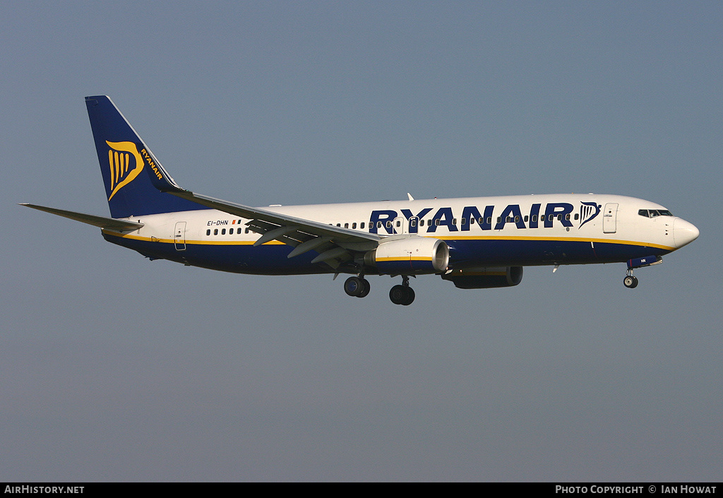 Aircraft Photo of EI-DHN | Boeing 737-8AS | Ryanair | AirHistory.net #147214