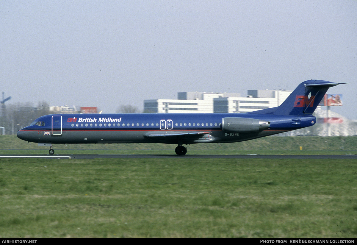 Aircraft Photo of G-BXWE | Fokker 100 (F28-0100) | British Midland Airways - BMA | AirHistory.net #147220