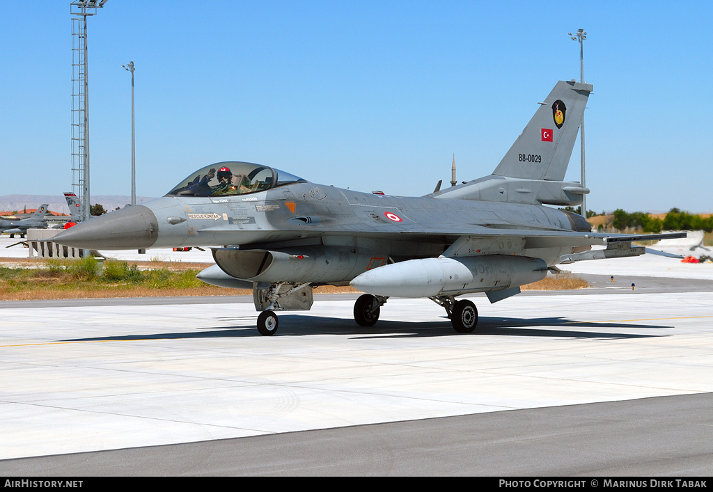 Aircraft Photo of 88-0029 | General Dynamics F-16C Fighting Falcon | Turkey - Air Force | AirHistory.net #147250