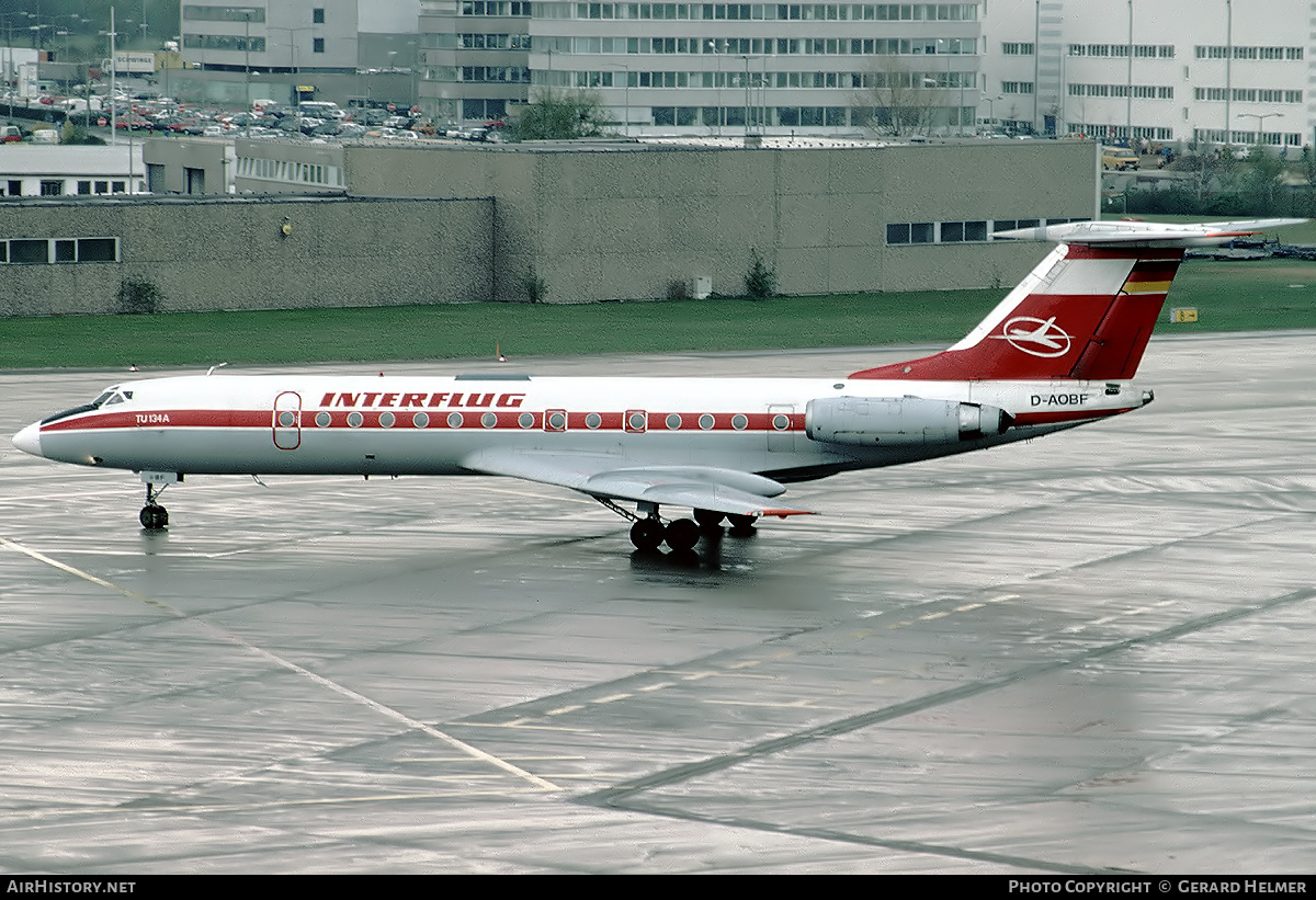Aircraft Photo of D-AOBF | Tupolev Tu-134AK | Interflug | AirHistory.net #147359