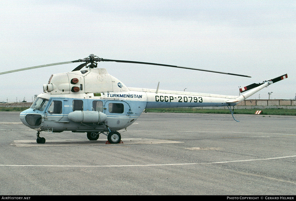 Aircraft Photo of CCCP-20793 | Mil Mi-2... | Turkmenistan Airlines | AirHistory.net #147366