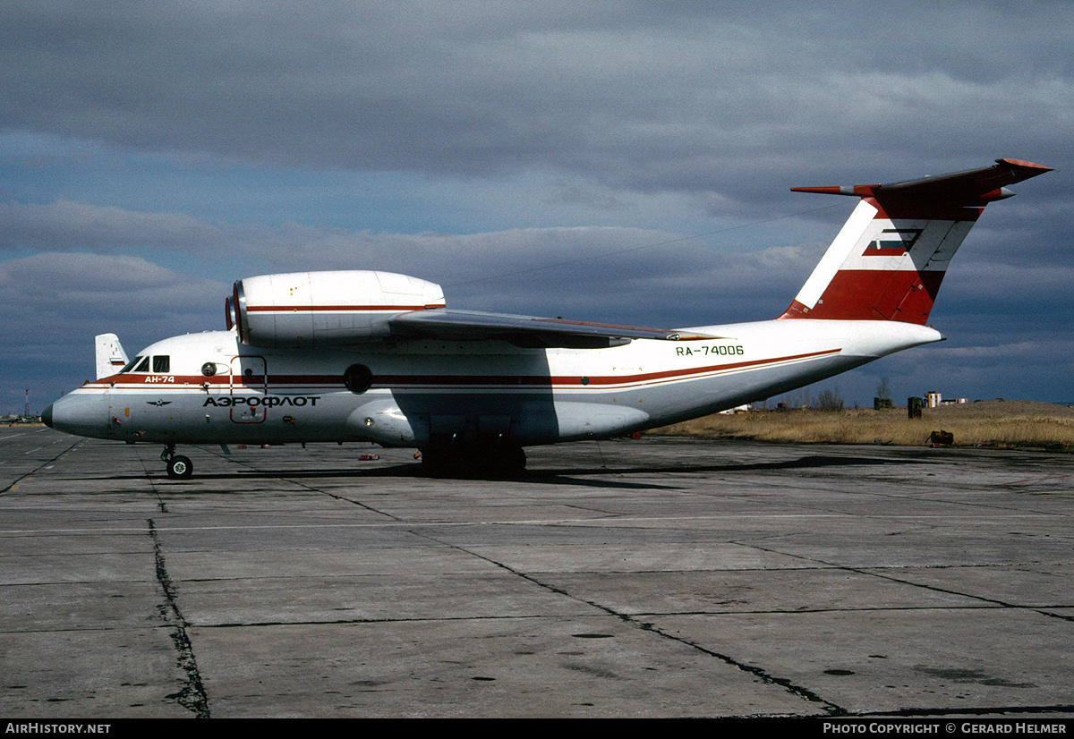 Aircraft Photo of RA-74006 | Antonov An-74 | Aeroflot | AirHistory.net #147374