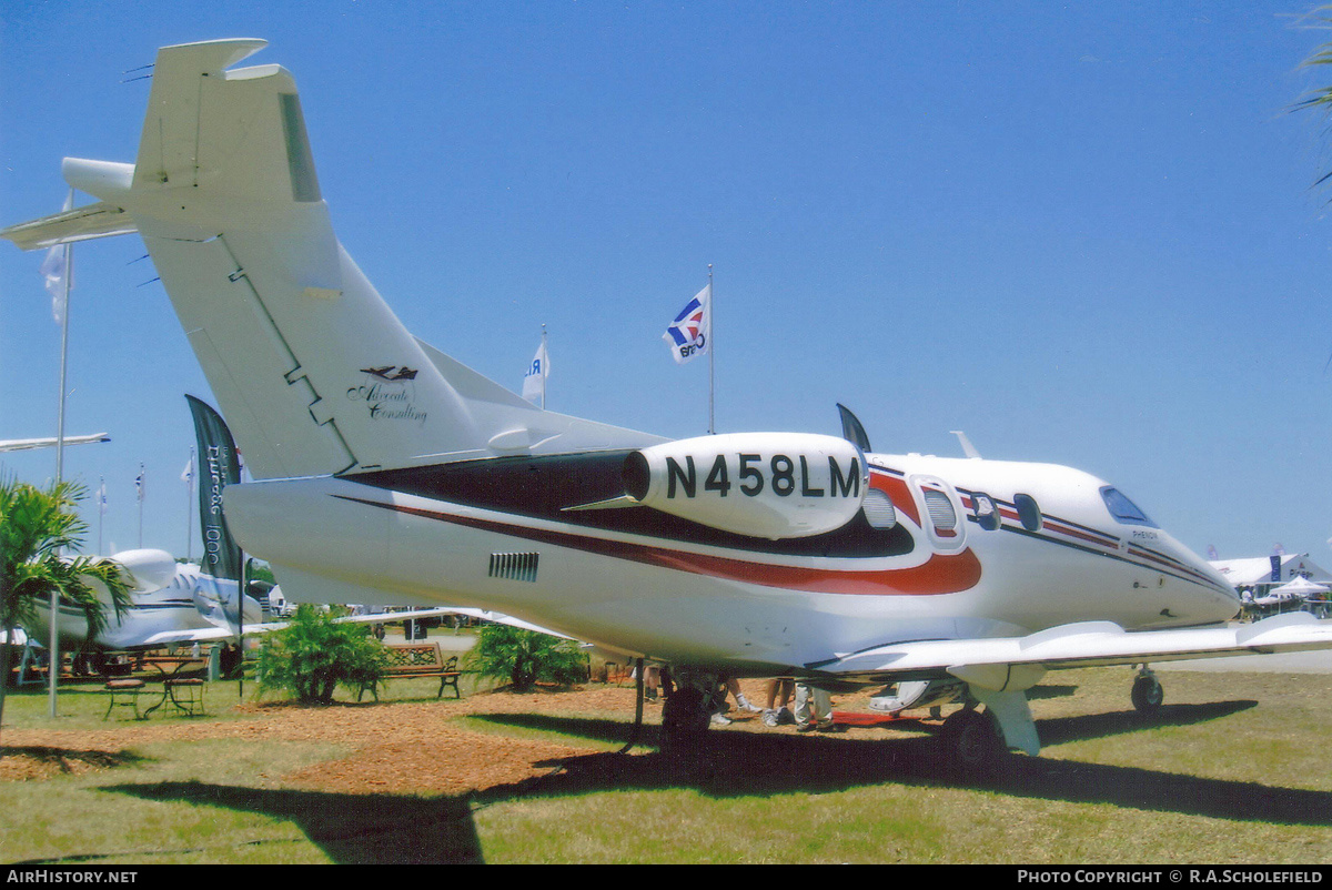 Aircraft Photo of N458LM | Embraer EMB-500 Phenom 100 | Advocate Consulting | AirHistory.net #147489