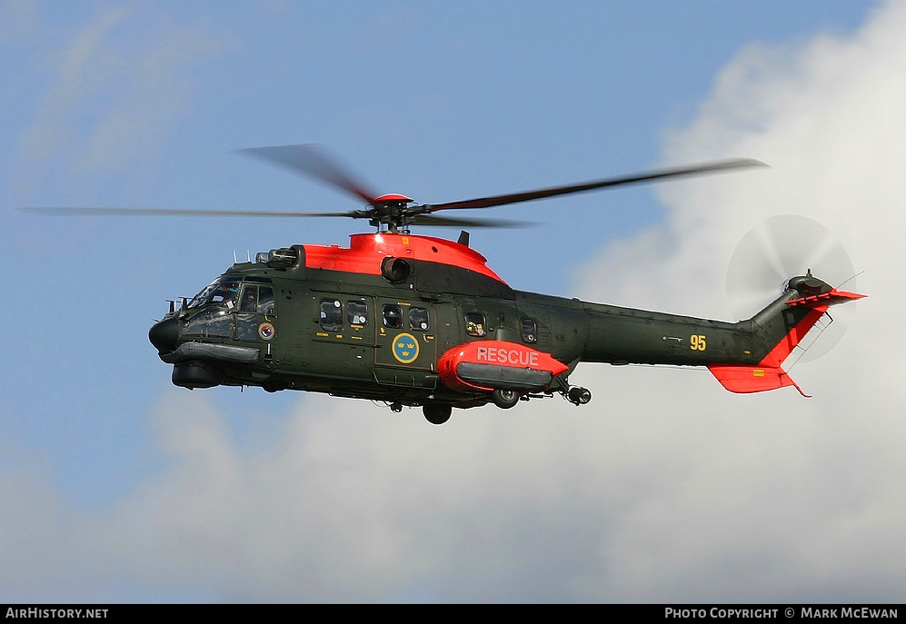 Aircraft Photo of 10405 | Aerospatiale Hkp10 Super Puma (AS-332M1) | Sweden - Air Force | AirHistory.net #147541