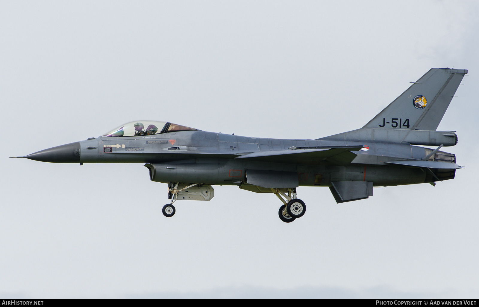Aircraft Photo of J-514 | General Dynamics F-16AM Fighting Falcon | Netherlands - Air Force | AirHistory.net #147620