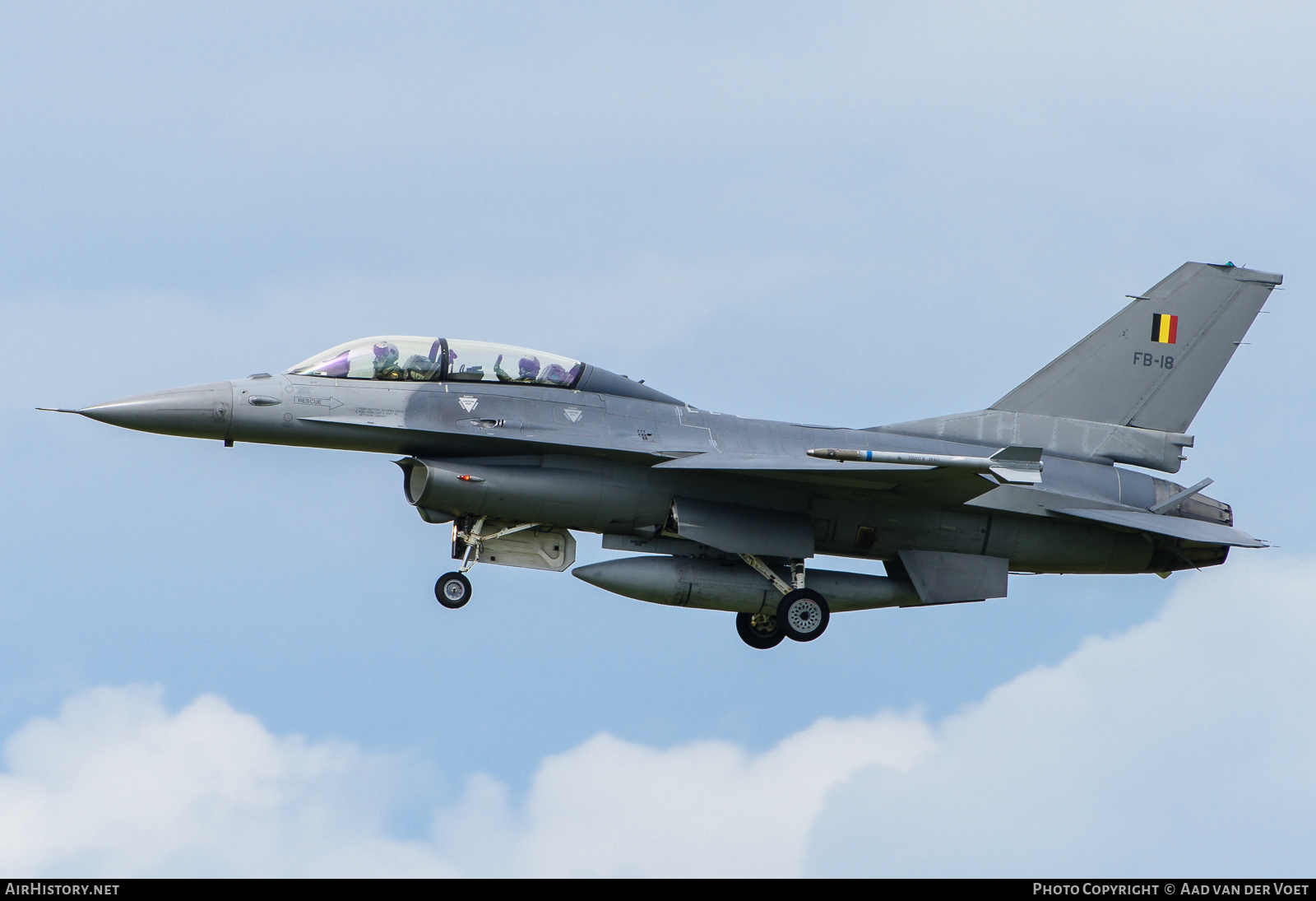 Aircraft Photo of FB-18 | General Dynamics F-16BM Fighting Falcon | Belgium - Air Force | AirHistory.net #147621