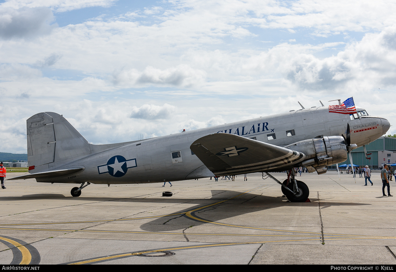 Aircraft Photo of F-AZOX | Douglas DC-3(C) | Chalair Aviation | USA - Air Force | AirHistory.net #147650
