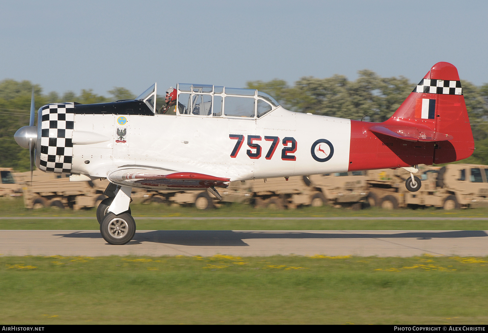 Aircraft Photo of N7572 / 7572 | North American AT-6D Texan | South Africa - Air Force | AirHistory.net #147671